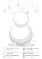 Vorschau - Arbeitsblätter - Schneemannspiel - Deckblatt