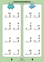 Vista previa - Hojas de trabajo - MONSTRUITOS MATEMÁTICOS (CÁLCULO 1º) Cuadernillo 3 - página 2