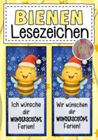 Vorschau - Anderer Materialtyp - Bienenklasse Lesezeichen zu Weihnachten - Deckblatt