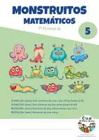 Vista previa - Hojas de trabajo - MONSTRUITOS MATEMÁTICOS (CÁLCULO 1º) Cuadernillo 5 - Portada