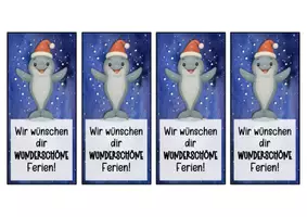 Vorschau - Anderer Materialtyp - Delfinklasse Lesezeichen zu Weihnachten - Seite 2