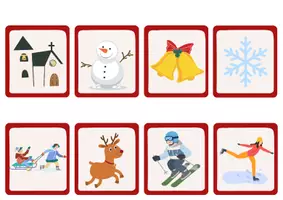 Vorschau - Spiele - Navidad Zuordnungsspiel - Vocabulario A1 - Seite 2
