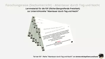 Vorschau - Unterrichtsreihen - Mission Forschungsreise: Abenteuer durch Tag und Nacht - Deckblatt