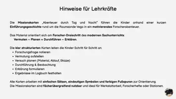Vorschau - Unterrichtsreihen - Mission Forschungsreise: Abenteuer durch Tag und Nacht - Seite 1