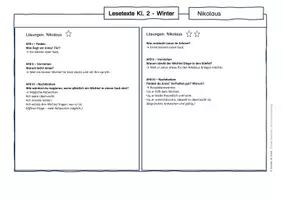 Vorschau - Arbeitsblätter - Lesetexte Nikolaus – Klasse 2 | differenziert - Seite 3