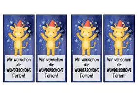 Vorschau - Anderer Materialtyp - Giraffenklasse Lesezeichen zu Weihnachten - Seite 2