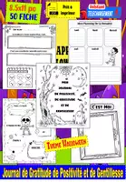 Aperçu - Apprentissages en autonomie - Journal de Gratitude, de Positivité et de Gentillesse (Thème Halloween) - Page de couverture