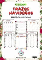 Vista previa - Hojas de trabajo - Trazos de Navidad (Mejora la motricidad) - Portada