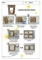 Vorschau - Arbeitsblätter - AB Laterne aus Easy Sticks/Holzklötzchen - Deckblatt