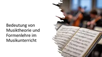 Vorschau - Präsentationen/Tafelbilder - Musiktheorie & Formenlehre – Komplett präsentation Sek II - Deckblatt