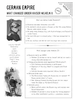 Vorschau - Arbeitsblätter - Bilingual Geschichte: Kaiser Wilhelm II vs. Bismarck – Was änderte sich im Deutschen Kaiserreich? - Deckblatt