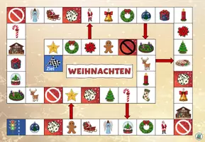 Vorschau - Spiele - Spielplan / Brettspiel "Weihnachten" Daz / Deutsch - Seite 1