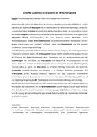Vorschau - Interaktives Material - Lückentext: Instrumente der Wirtschaftspolitik (mit Lösung) - Seite 1