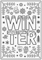 Vorschau - Mal- und Bastelvorlagen - Winter Malvorlagen Ausmalbilder Poster kreative Winterzeit Grundschule - Seite 2