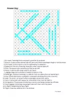 Vorschau - Arbeitsblätter - Holidays and traveling (A2/B1): Crossword, Wordsearch, Gap-Filling, Writing prompt - Seite 1