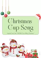 Vorschau - Bildkarten - We wish you a merry Christmas - Cup Song - Deckblatt