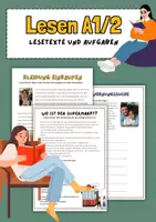 Vorschau - Arbeitsblätter - Lesetexte: Lesetraining A1.2 (DaF/ DaZ) - Deckblatt
