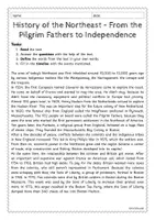 Vorschau - Arbeitsblätter - History of THE NORTHEAST - From the Pilgrim Fathers to Independence (2-fach differenziert) - Seite 1
