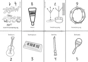 Vorschau - Arbeitsblätter - Musikinstrumente 2 Faltbücher - Seite 1