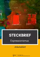 Vorschau - Arbeitsblätter - Expressionismus: Epochensteckbrief mit 10 Kriterien und Lösung - Deckblatt