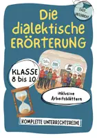 Vorschau - Unterrichtsreihen - Die dialektische Erörterung – komplette Unterrichtsreihe (Klasse 8–10) - Deckblatt