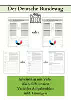 Vorschau - Arbeitsblätter - Der Bundestag - Verfassungsorgane in Deutschland - Deckblatt