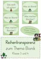 Vorschau - Unterrichtsreihen - Materialpaket Einheit Bionik - Deckblatt