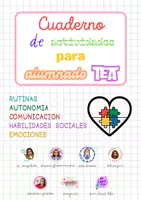 Vista previa - Hojas de trabajo - Cuaderno de actividades para alumnado TEA - Portada