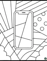 Vorschau - Mal- und Bastelvorlagen - Pop-Art Telefone – Kreative Ausmalbilder für Groß und Klein - Seite 1