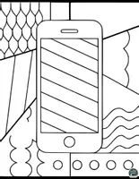 Vorschau - Mal- und Bastelvorlagen - Pop-Art Telefone – Kreative Ausmalbilder für Groß und Klein - Seite 3