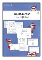 Vorschau - Arbeitsblätter - Weihnachten- Leseheftchen - Deckblatt