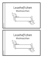 Vorschau - Arbeitsblätter - Weihnachten- Leseheftchen - Seite 1