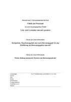 Vorschau - Stundenentwürfe - Unterrichtsentwurf/ Unterrichtsbesuch UB PoWi Klasse 11 / E-Phase Betreuungsgeld Frauenquote - Deckblatt