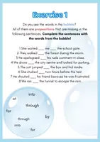 Vorschau - Arbeitsblätter - Prepositions (advanced): Worksheets zum Thema "englische Präpositionen" für Fortgeschrittene - Seite 2