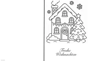 Vorschau - Mal- und Bastelvorlagen - Ausmal-Weihnachtskarten - Weihnachtsgeschenke für Eltern - Seite 2