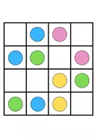 Vista previa - Juegos / Gamificación - Patrones de colores - NIVEL II (4x4) - página 1