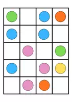 Vista previa - Juegos / Gamificación - Patrones de colores - NIVEL III (4x5) - página 2