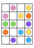 Vista previa - Juegos / Gamificación - Patrones de colores - NIVEL III (4x5) - página 3