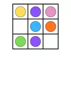 Vista previa - Juegos / Gamificación - Patrones de colores - NIVEL I (3x3) - página 2