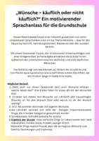 Vorschau - Arbeitsblätter - Mein Weihnachtswunsch - Käuflich oder nicht käuflich? - Seite 1