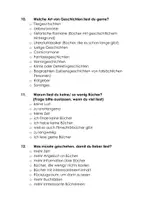 Vorschau - Arbeitsblätter - Fragebogen zu deinem Leseverhalten (für alle Schularten) - Seite 3