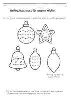Vorschau - Arbeitsblätter - Wichtelbrief: Christbaumkugeln nachspuren - Seite 2