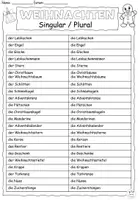 Vorschau - Arbeitsblätter - Singular / Plural "Weihnachten" Als Merkblatt und zum Ausfüllen - DaZ / DaF / Deutsch - Seite 3