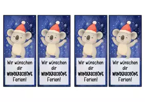 Vorschau - Anderer Materialtyp - Koalaklasse Lesezeichen zu Weihnachten - Seite 2
