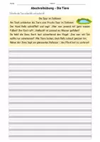 Vorschau - Arbeitsblätter - Abschreibübung Tiere - Deckblatt