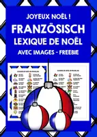 Vorschau - Merkblätter - FRENCH CHRISTMAS VOCABULARY LIST FREEBIE - Deckblatt