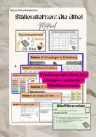 Vorschau - Arbeitsblätter - Die Bibel - Lernen an Stationen (Bibelführerschein) - Deckblatt