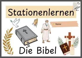 Vorschau - Arbeitsblätter - Die Bibel - Lernen an Stationen (Bibelführerschein) - Seite 1