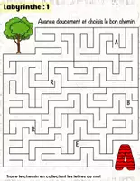 Aperçu - Feuilles d'exercices - Le Royaume des Labyrinthes – Aventures et Défis pour Petits Génies - Page 1