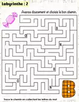 Aperçu - Feuilles d'exercices - Le Royaume des Labyrinthes – Aventures et Défis pour Petits Génies - Page 2